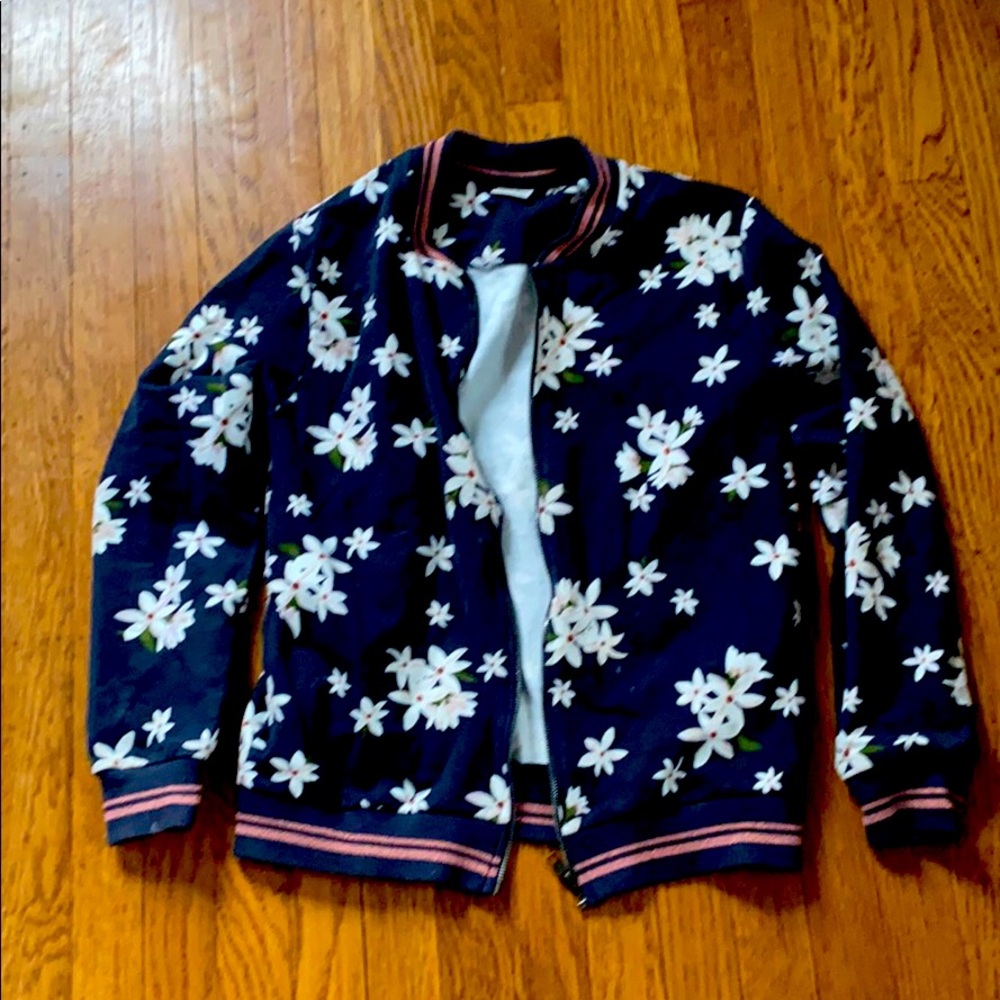 Zara cotton floral jacket